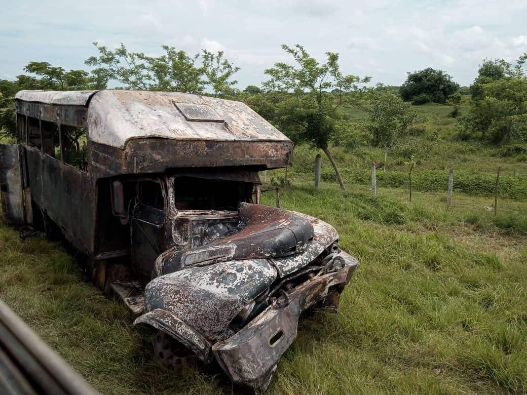 camion quemado accidente carretera Guáimaro cuba