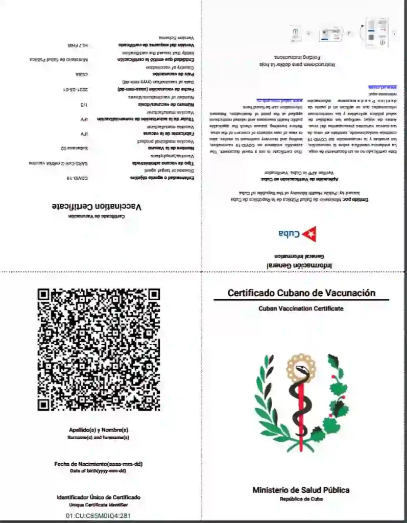 certificado digital vacunacion covid19 cuba