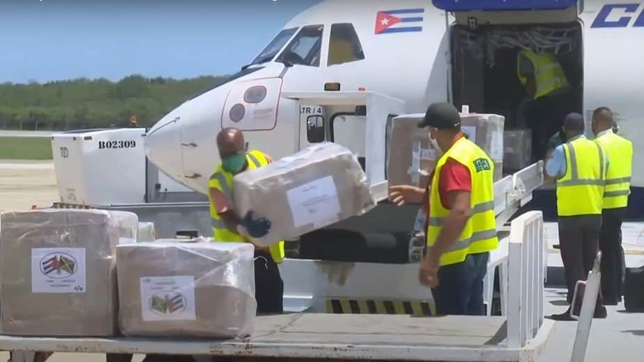 Donaciones a cuba aeropuerto