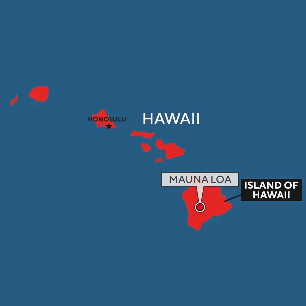 mapa hawai mauna loa