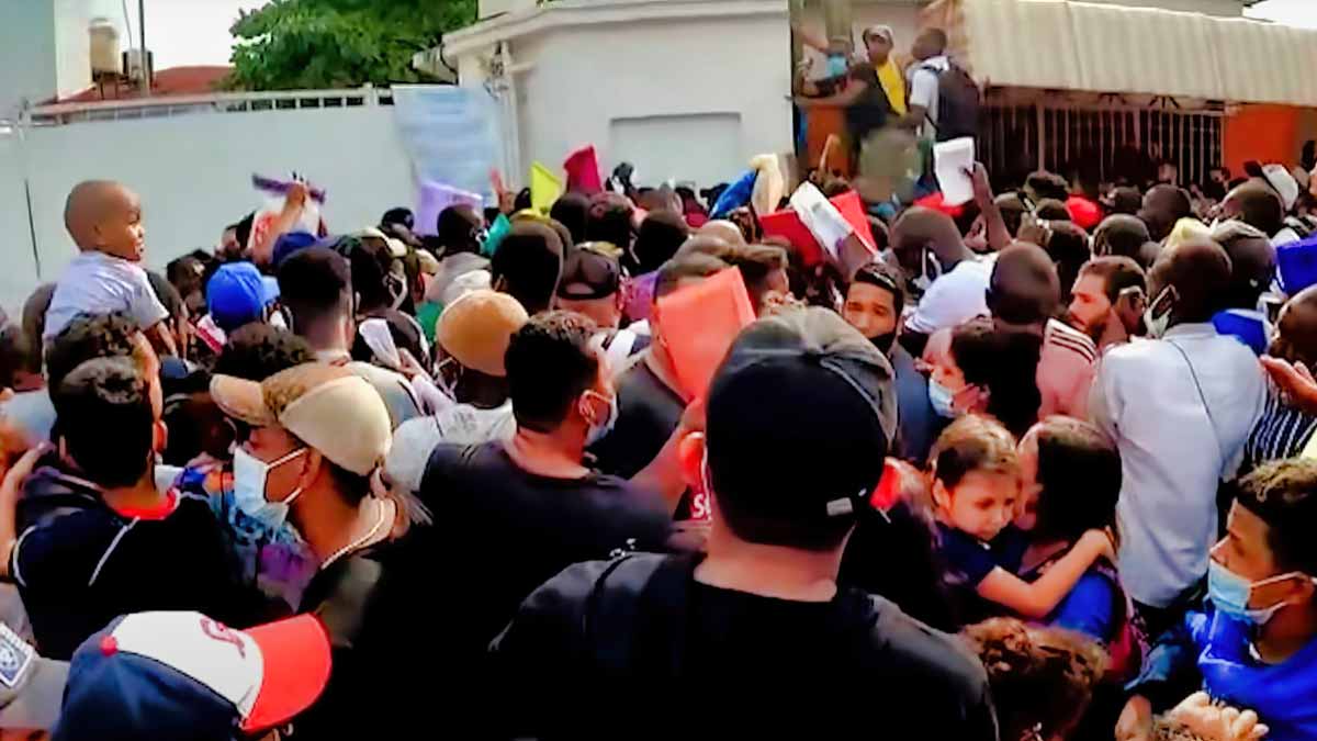 ciudad hidalgo cubanos migrantes protestan