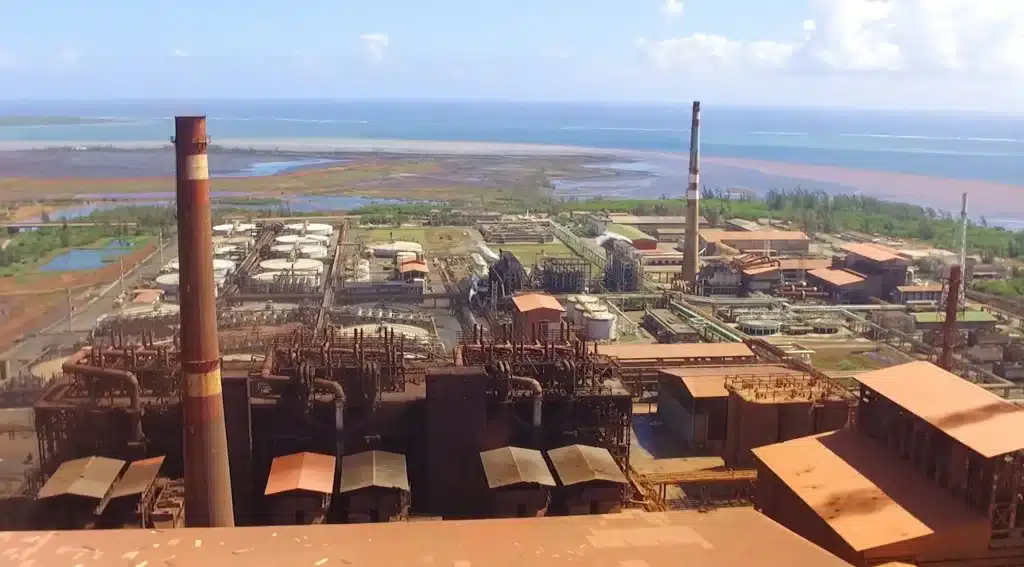 Las instalaciones de Moa, en Holguín, concentran la mayor parte de la producción de níquel y cobalto de Cuba.