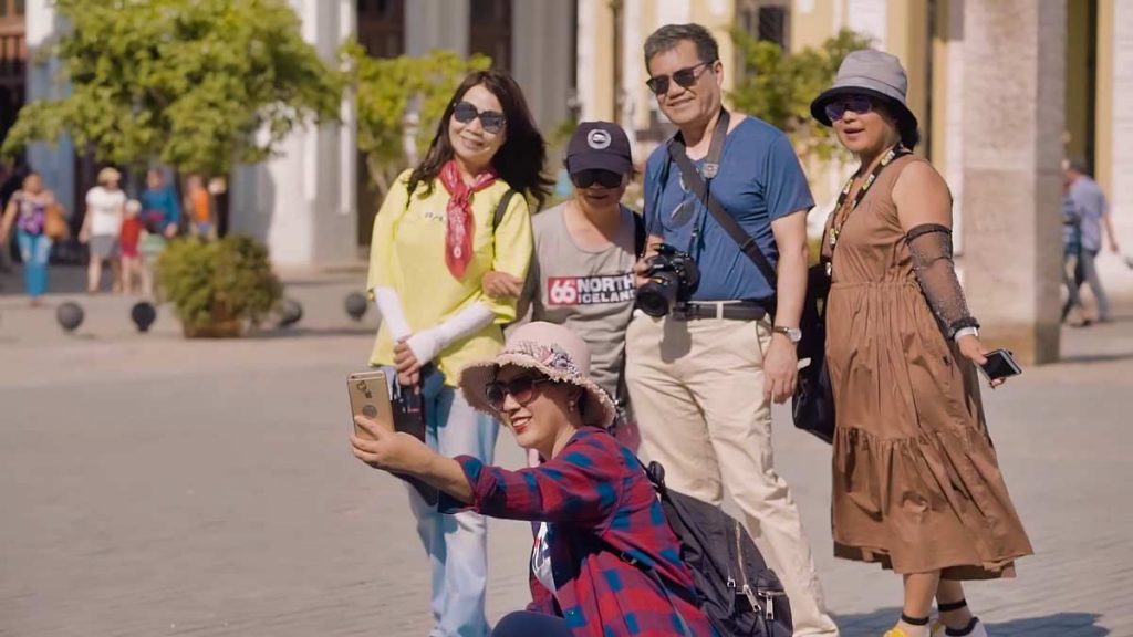 selfie turistas en cuba